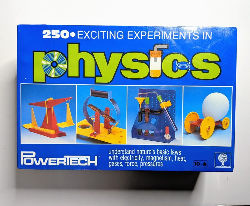 250 Experiments Power Tech Physics Learning Kit Science Vintage Homeschool 10+