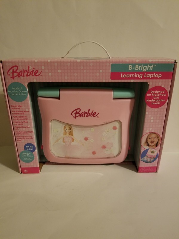 Barbie B-Bright Laptop Girls Kid Computer Games Learning Unopened 2006