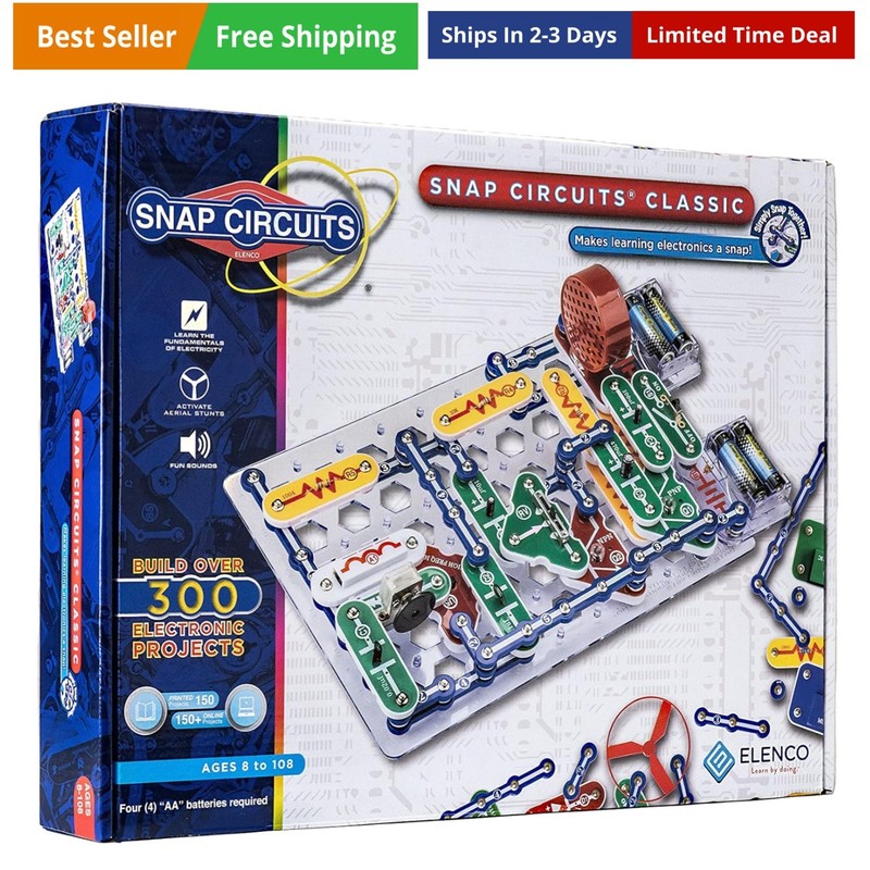 Classic SC-300 Electronics Exploration Kit | Over 300 Projects | Full Color M…