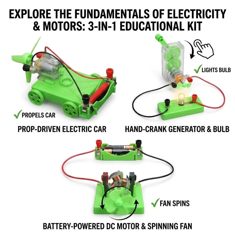 Physics Science Lab Learning Circuit kit, Electricity Experiment Set,DIY DC E... gallery