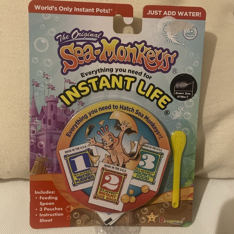 Sea-Monkeys® Instant Life – World’S Only Instant Pets® – Ages 6+ (Pack of 1)