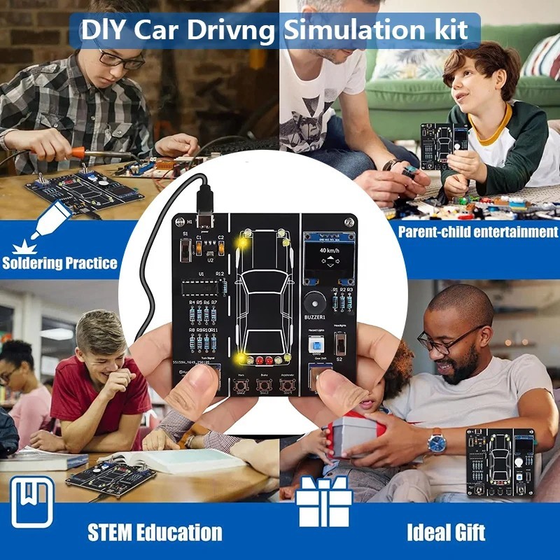 Car Driving Simulation Soldering Practice Kit for Electronics Learning gallery