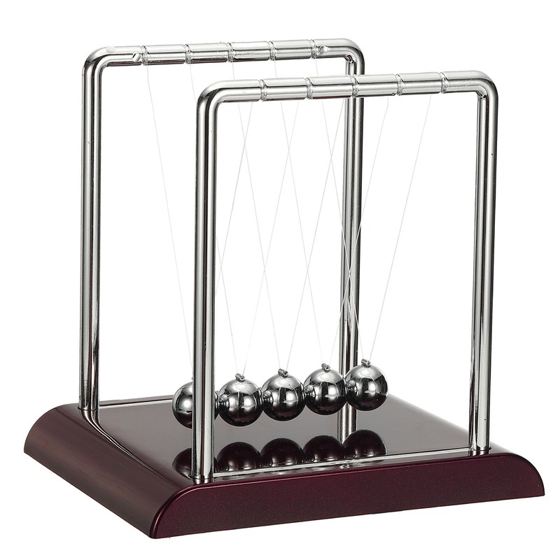 Newtons Cradle, Newton’s Cradle Pendulum 5 Balance Balls, Red, l