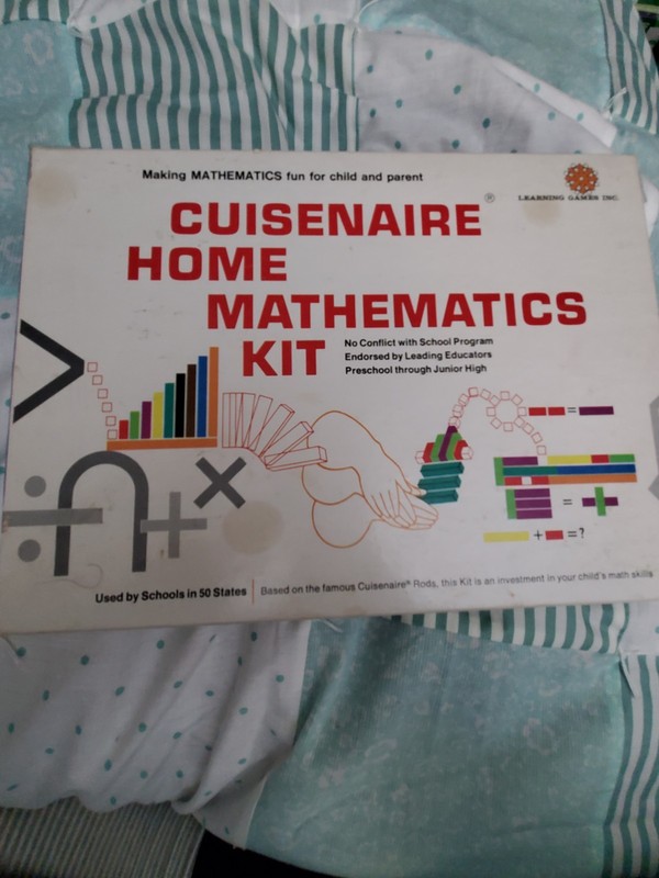 Vintage Cuisenaire Home Math Kit For Kids Complete Set 1971 Good Condition