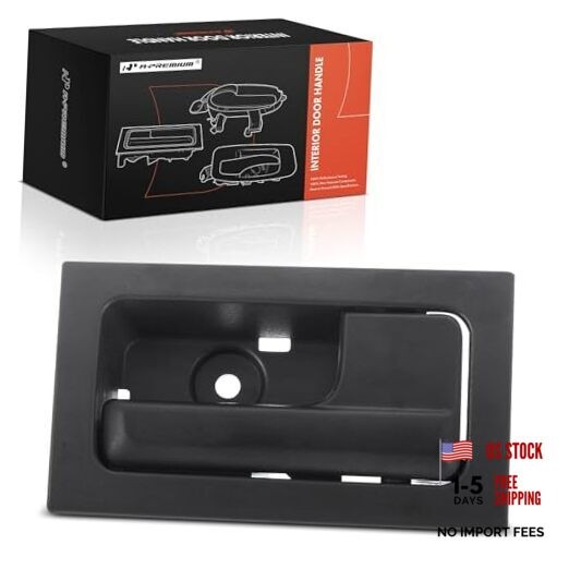 Front Right Passenger Side Front or Rear Right Gray Housing with Black Lever