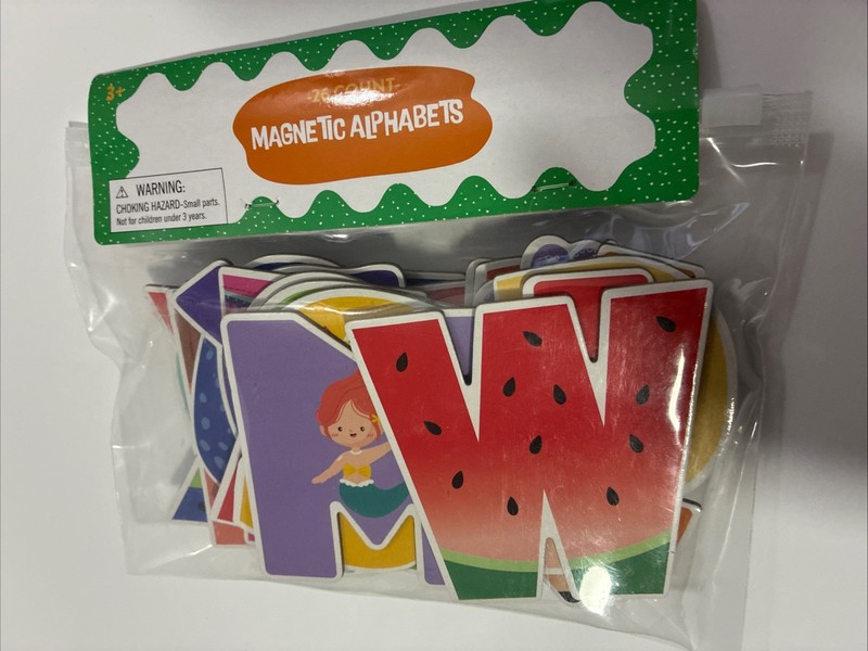 Brand New Full-Magnetic Alphabet Letters w/Pictures 26 Total Target 🎯 New 2025
