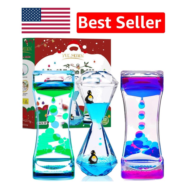 Colorful Liquid Motion Bubblers: Engaging Fidget Toys for Classroom and Office