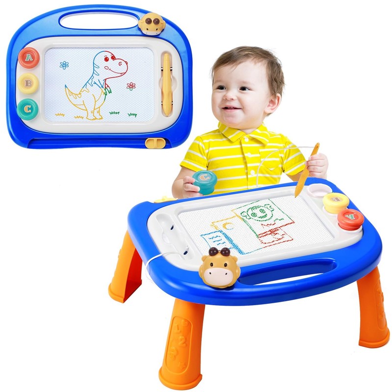 vusum Toddler Toys for 18M+ 2 3 Year Old Boys&Girls, Magnetic Medium, Blue