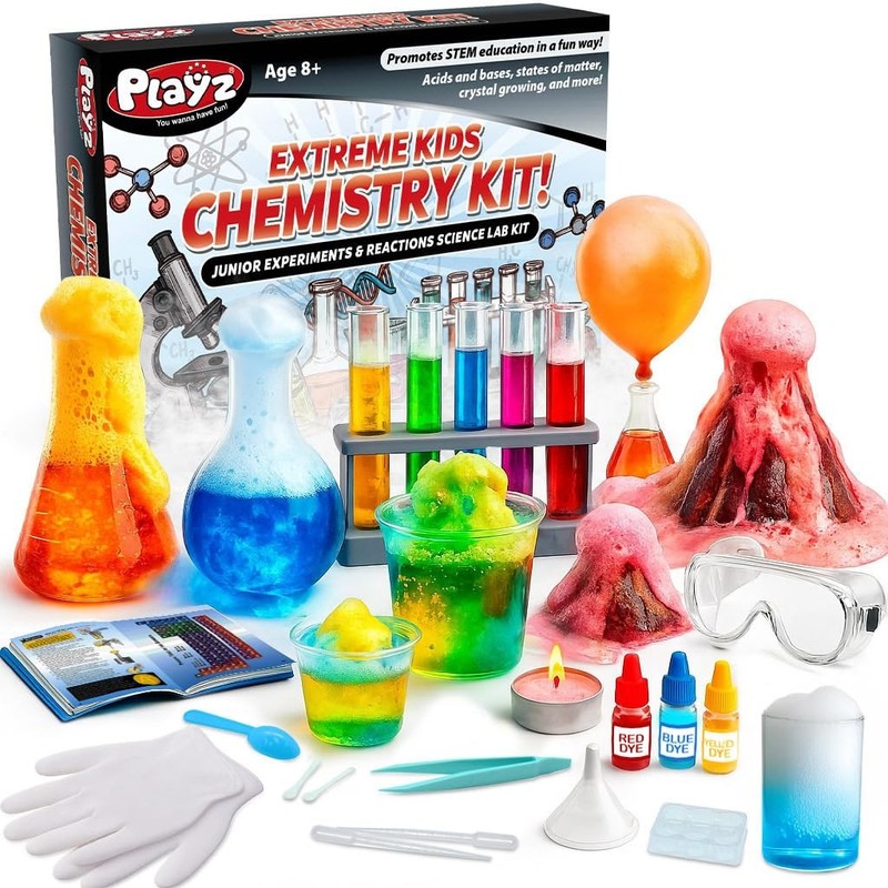 Extreme Chemistry Set – 52 Unique Experiments, Science Kits for Kids Age 812,…