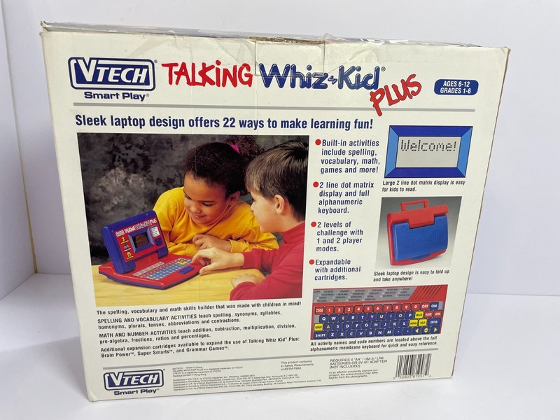 VTech Talking Whiz-Kid Plus Electronic Learning Toy 90s Nostalgia - CIB Tested gallery