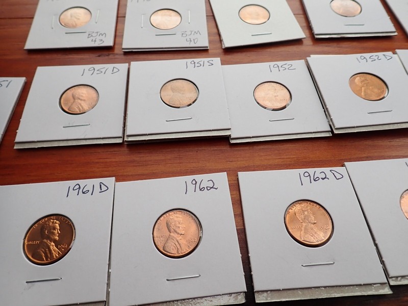 🔥 BU RED Lincoln Penny, Wheat Cent 1909 to 1974 Collection Sale You Choose ! gallery