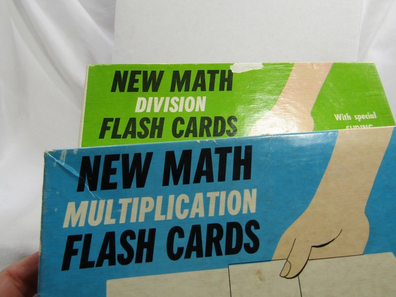 Vintage 1966 Division AND MULTIPLICATION Flash Cards Ed-U-Cards gallery