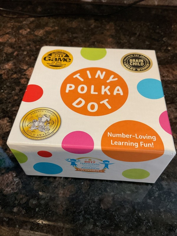 Tiny Polka Dot Math Literacy Card Game Learning for Children Excellent Cond.