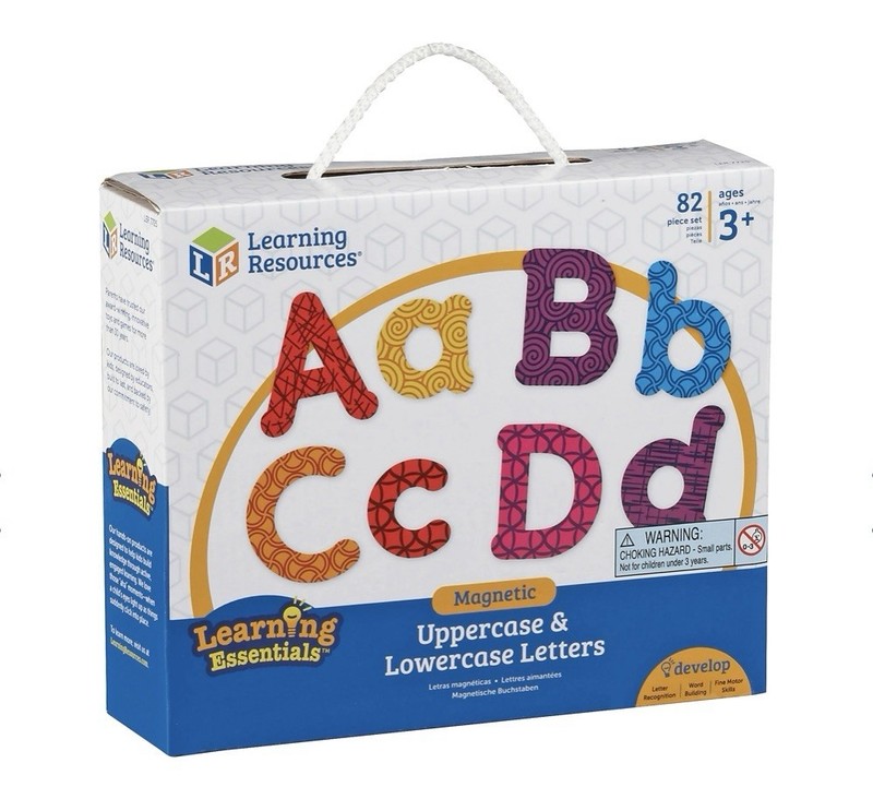 Learning Resources Magnetic Uppercase & Lowercase Letters 82 Piece Set