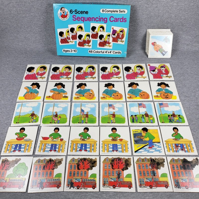 Vintage Frank Schaffer 6 Scene Sequencing Cards 8 Complete Sets 48 Cards