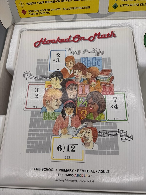 Hooked on Math Complete Set Books Cassette Tapes Flashcards Homeschool Phonics gallery