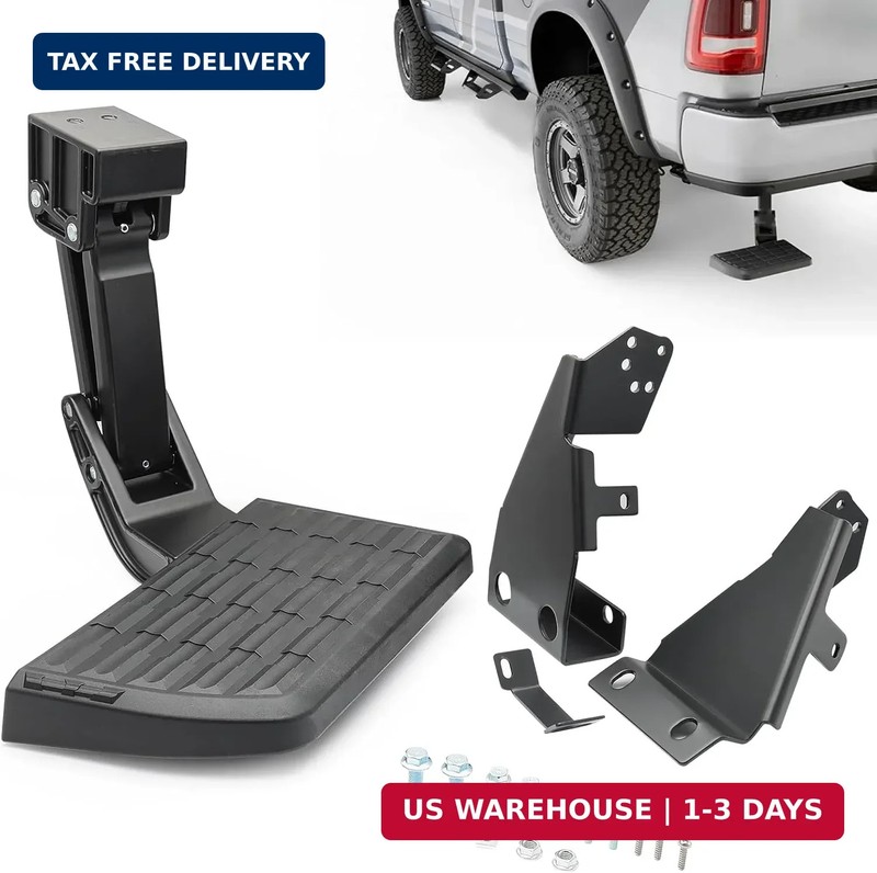 75328-01A Truck Rear Bed Step for Ford F150 2021 2022 2023(Excludes Dual Exhaust