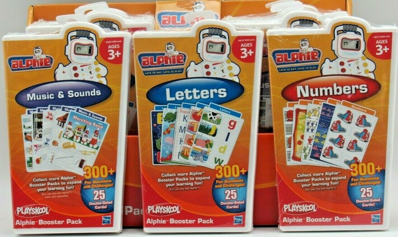 Case Hasbro Playskool Alphie Booster Pack 3 Titles 10 Pcs Numbers Letters Sounds