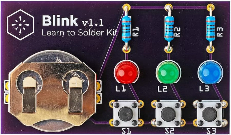 Blink LED Soldering Kit | DIY Electronics Projects for Beginners | Practice f... gallery