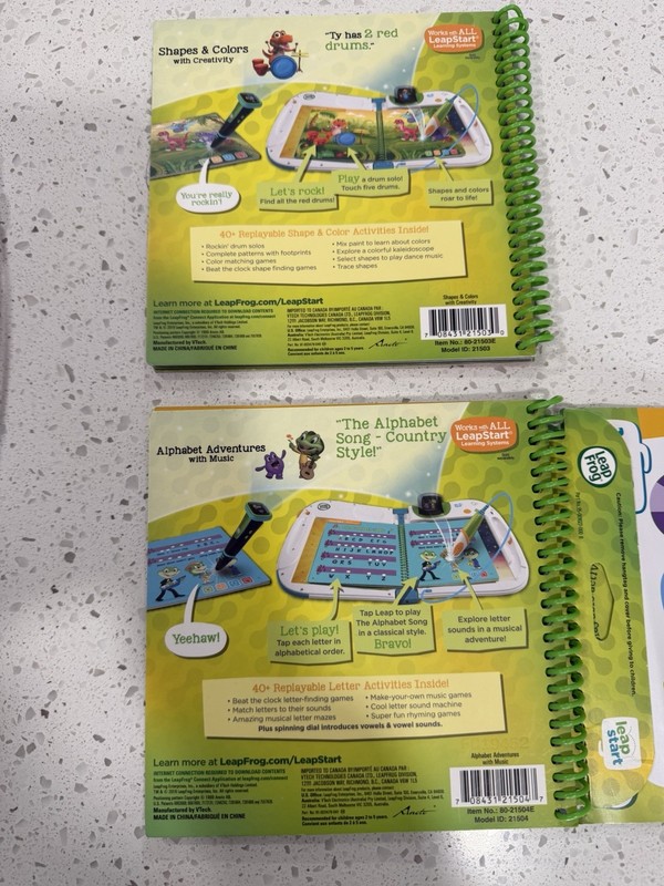 Leap Frog Touch and Talk Leap Start Pink 2 Books Interactive Learning Creative! gallery