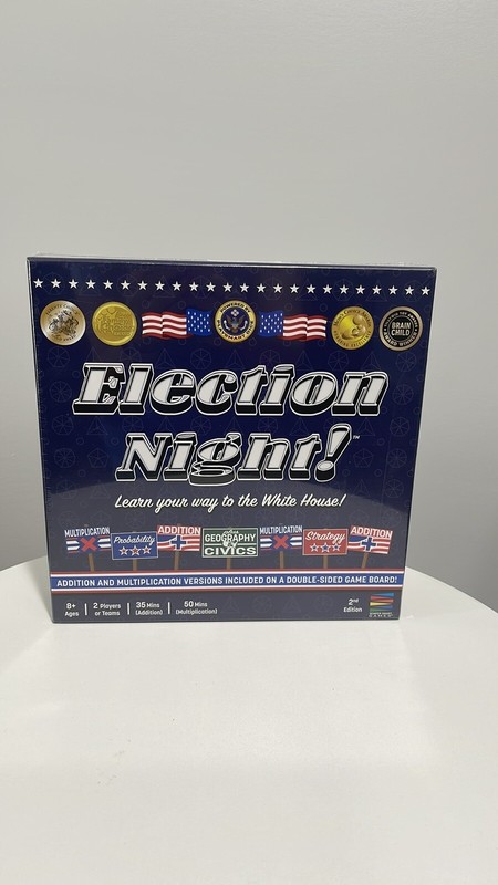 Election Night Board Game-Semper Smart Games U.S. Civics History Sealed New