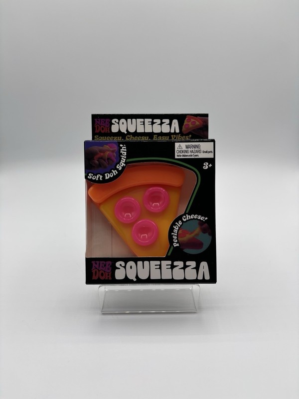 NeeDoh SQUEEZZA Pizza Slice Squishy Toy NEE DOH Squeeza Toy