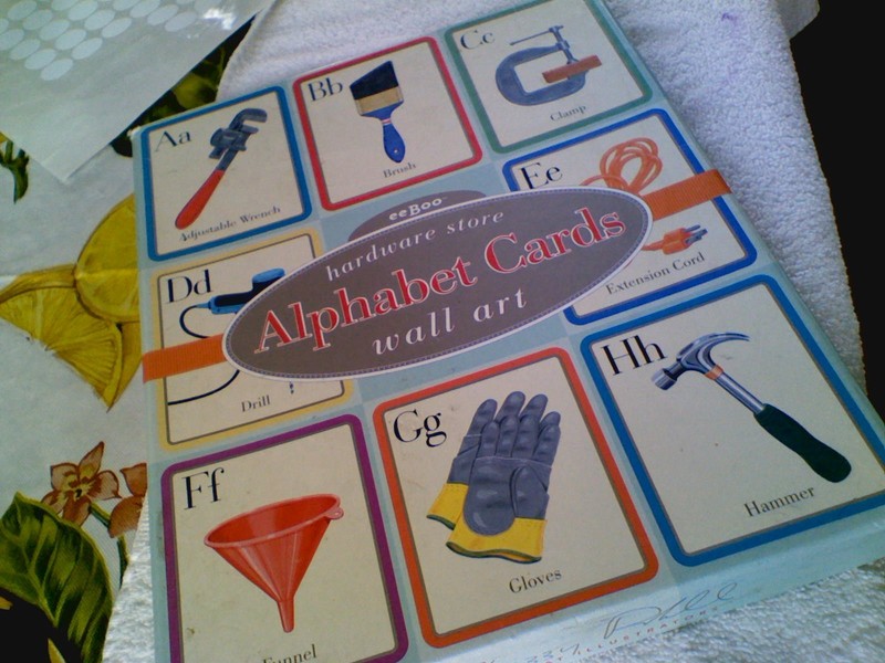 eeBoo Hardware Store Alphabet Wall Cards 8”X10” Educational Pre-School Toys 2005