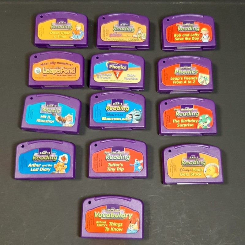 LeapFrog Disney Monsters Inc. Lot of 13 Learning Games for LeapPad Reading Music