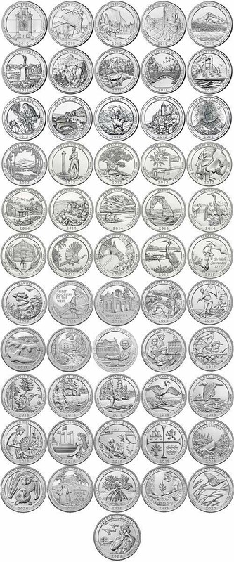 2010 – 2021 National Park Quarter ATB America Beautiful – Philadelphia or Denver