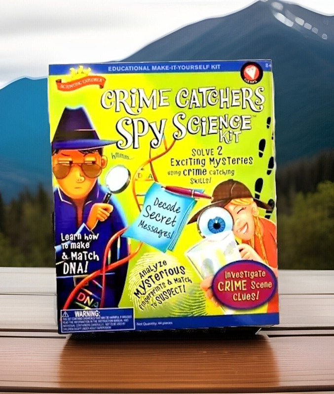 Crime Catchers Spy Science Kit Poof Slinky Scientific Explorer COMPLETE & UNUSED