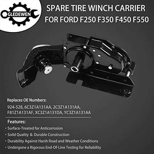 Spare Tire Hoist Spare Tire Winch Carrier | for 1999-2007 Ford F250 F350 Super gallery