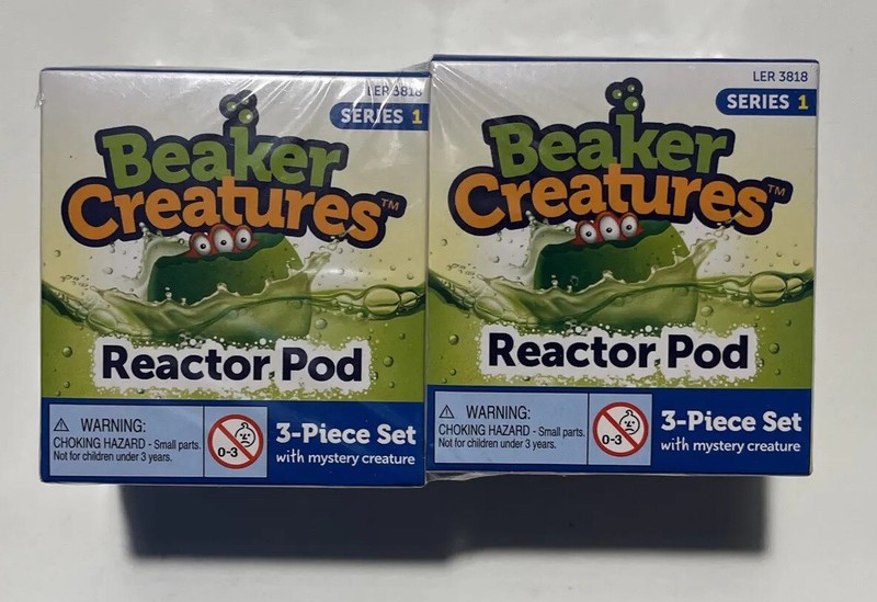 2 x Learning Resources Beaker Creatures Reactor Pod 3-Piece Set Series 1