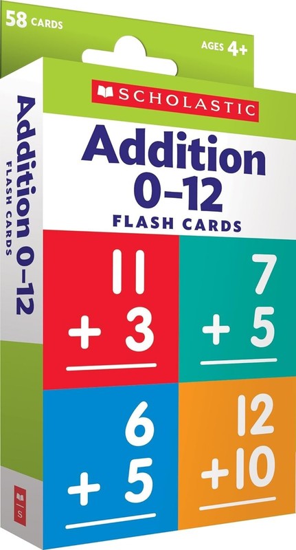 Flash Cards: Addition 0 – 12 Mathematics Essential Skills Kids Education