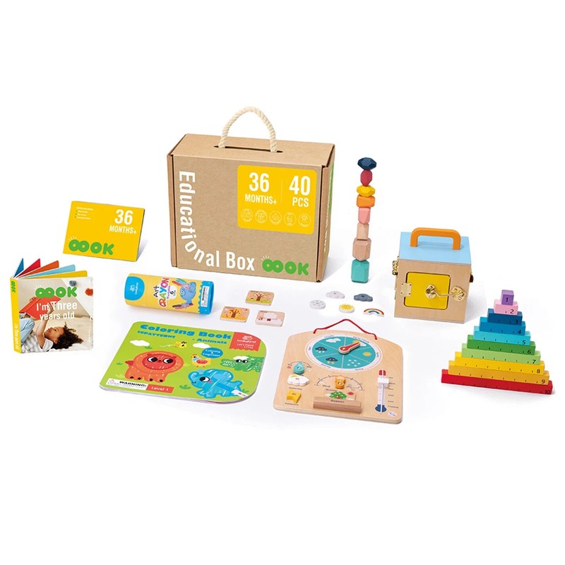 Educational Box – 40 Piece Learning Set for Ages 36M+
