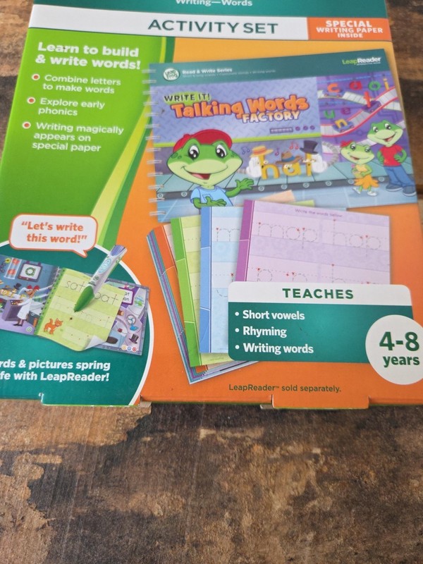 LeapFrog LeapReader Writing Workbook Write it Talking Words Factory NEW 4-8 YRS gallery