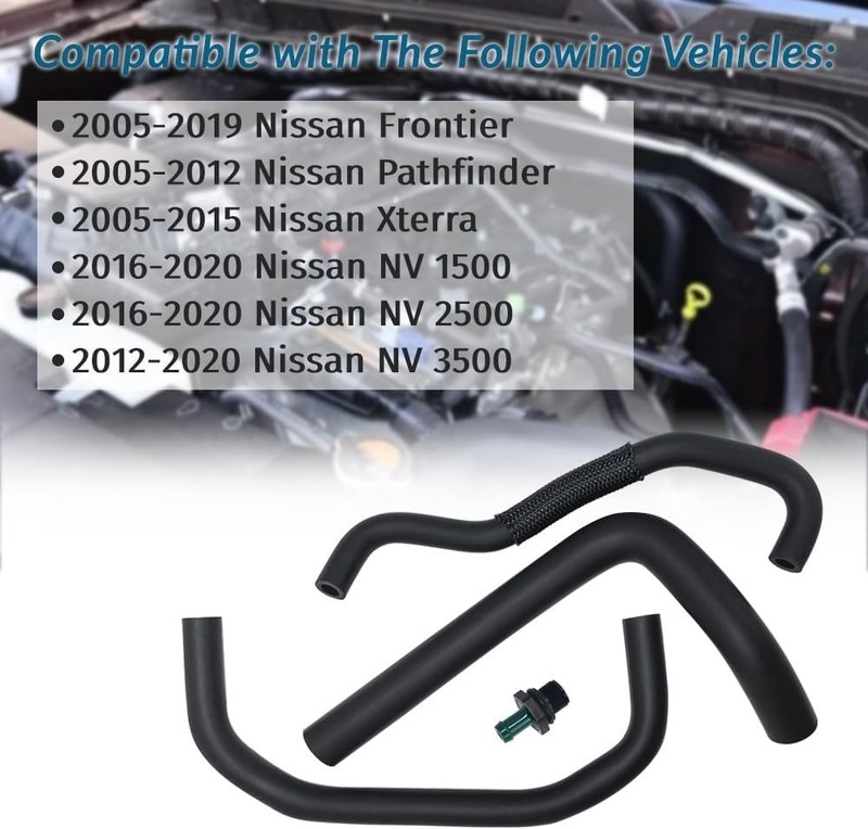 3PCS Breather Hoses with PCV Valve Compatible with Nissan Frontier Pathfinder... gallery