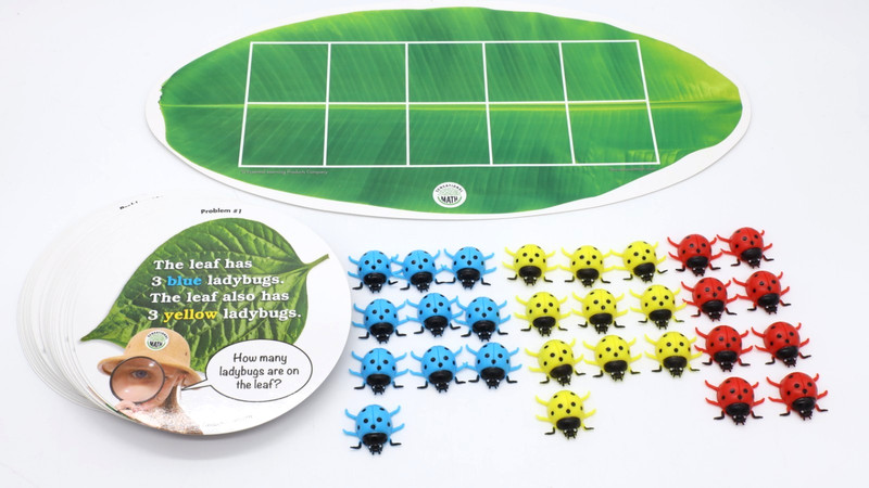 Ladybug Ten-Frame Math Counting Game Set Hands-On Addition Subtraction Ages 5-7 gallery