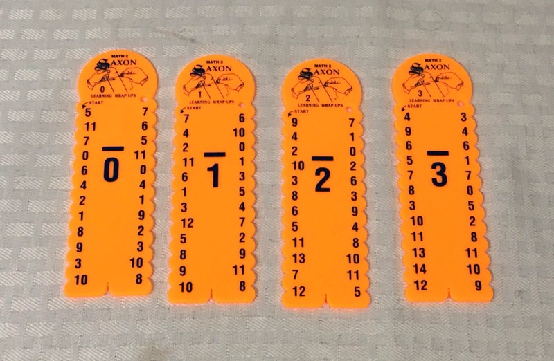 SAXON MATH 2 WRAP UPS / SUBTRACTION / SET OF 0 - 3 / 4 PIECES / HANDS ON LEARNIN gallery