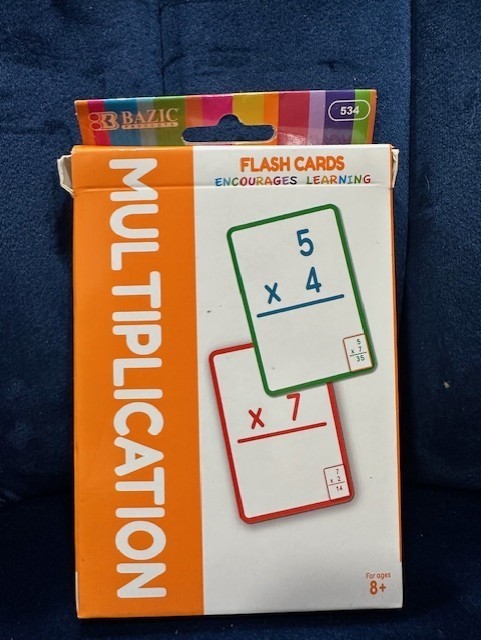 BAZIC Multiplication Flash Cards (36/Pack) -Numbers Elementary Math Game