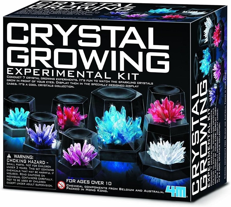 7 Crystals Science Kit - DIY STEM Crystal Growing Experiments & Display Cases gallery