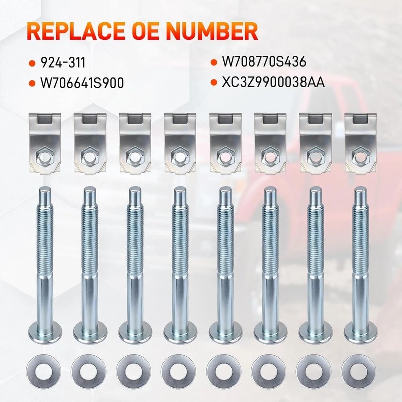 924-311 Truck Bed Mounting Bolts Nuts Hardware Kit Compatible with Ford F250 F35 gallery