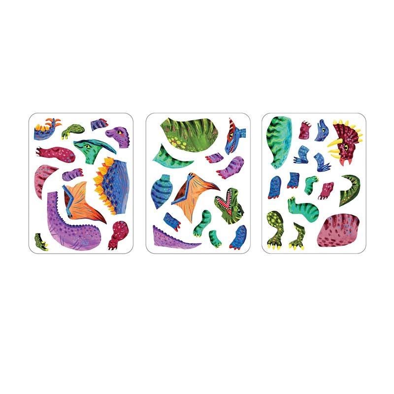 Mudpuppy Dino Mix Up Magnetic Toy for Kids with Storage Tin and Scenes gallery