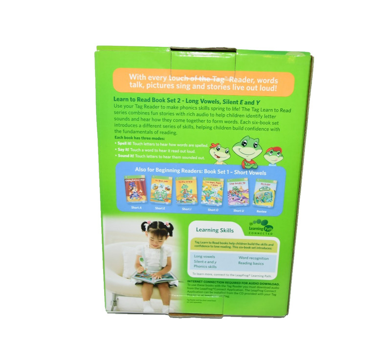 LeapFrog Tag & LeapReader Learn to Read Set 2 ~ Long Vowels ~6 Book Set - NEW gallery