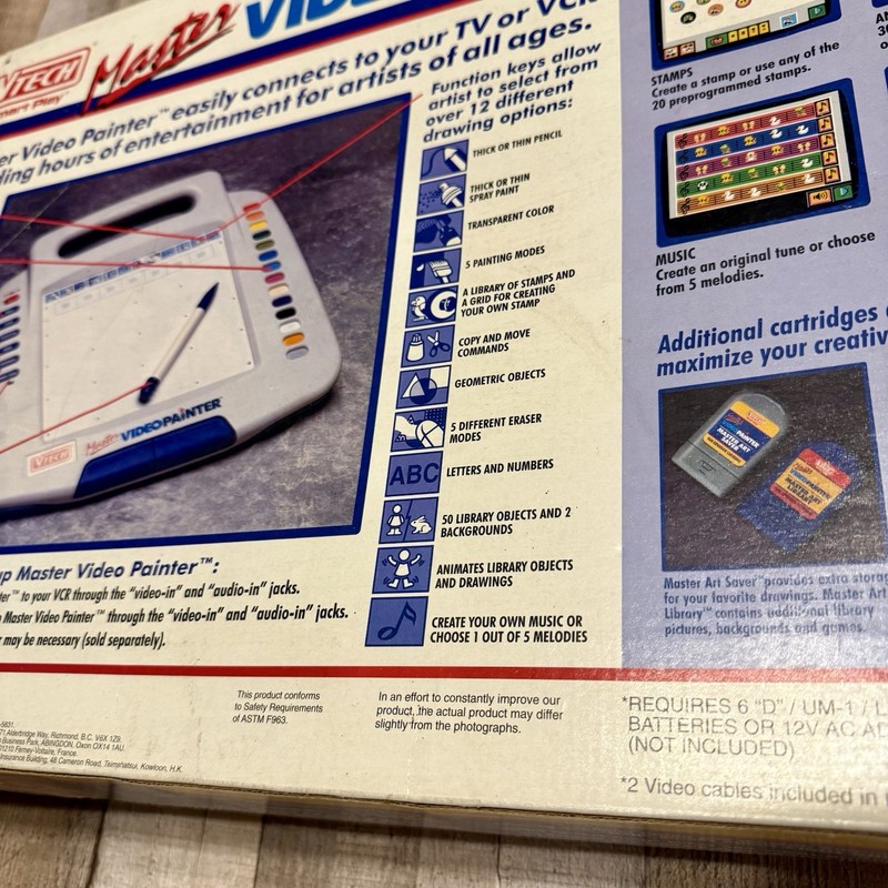 Vintage VTech Master Video Painter In Box Stylus Cord Manual Very Nice gallery