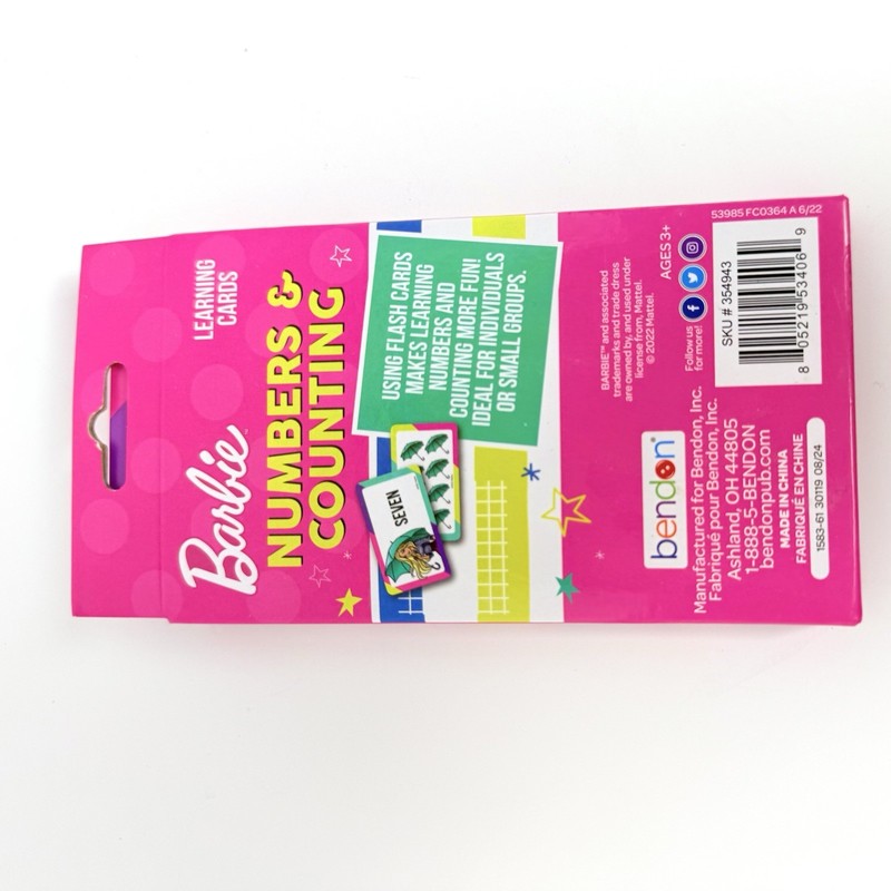 Barbie & Friends Numbers & Counting Learning 36 Flash Cards ~ NEW ~ gallery