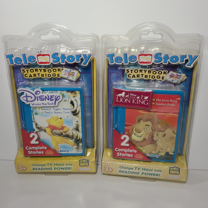 2006 JAKKS PACIFIC TELE STORY DISNEY’S Winnie Pooh Lion King STORYBOOK CARTRIDGE