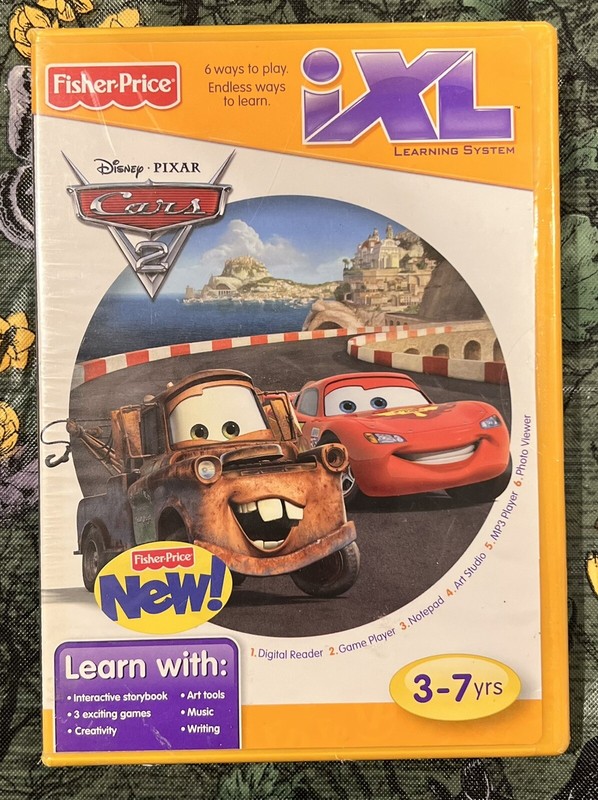 Fisher-Price iXL Cars 2 NEW 3-7 Years Learning System Disney Pixar Movie