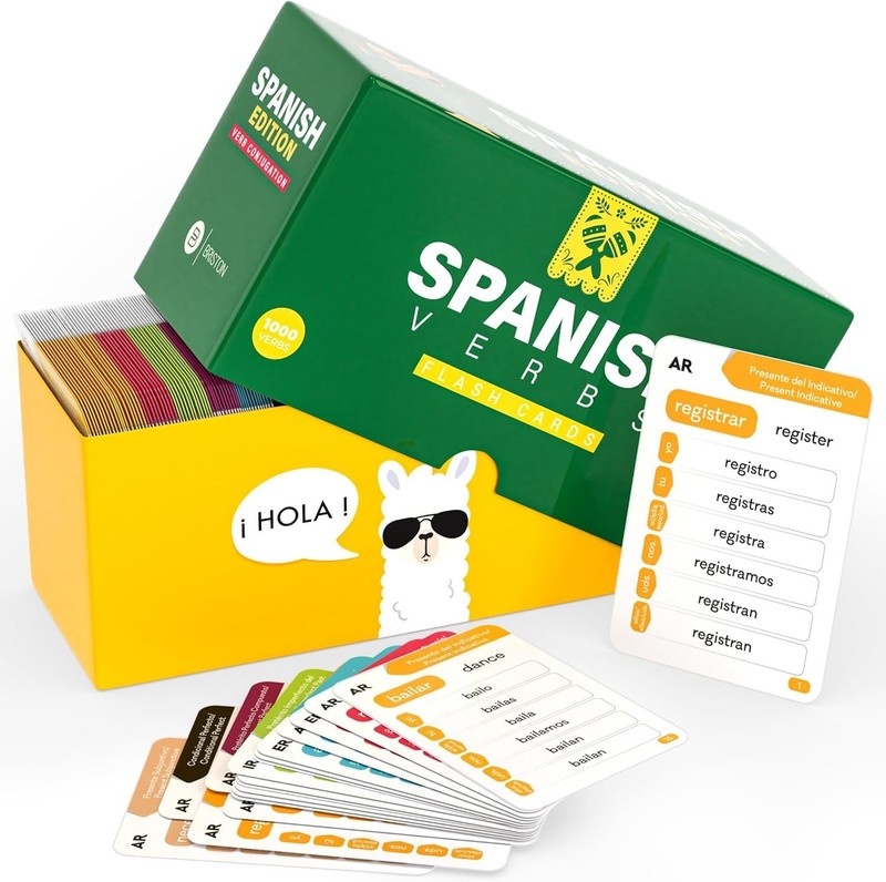 Spanish Verb Conjugation Flash Cards - 1,000 Verbs, 9 Tenses gallery