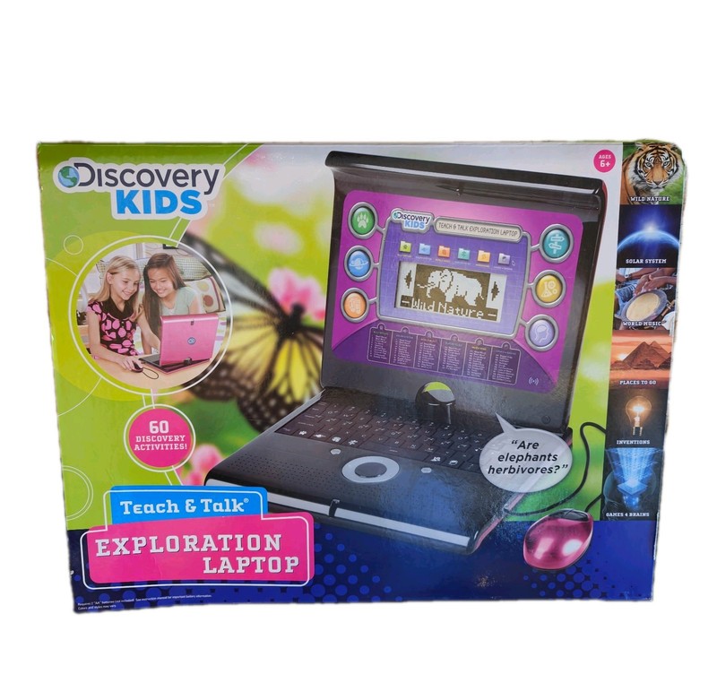 Kids Laptop Discovery Teach Talk Exploration 60 Learning Activity Games NEW