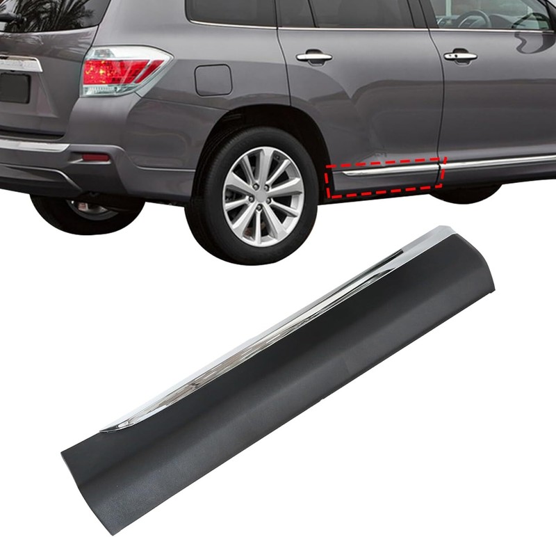 XQSMWF 75075-0E050 Rear Right Passenger Side Door Lower Molding Trim Panel
